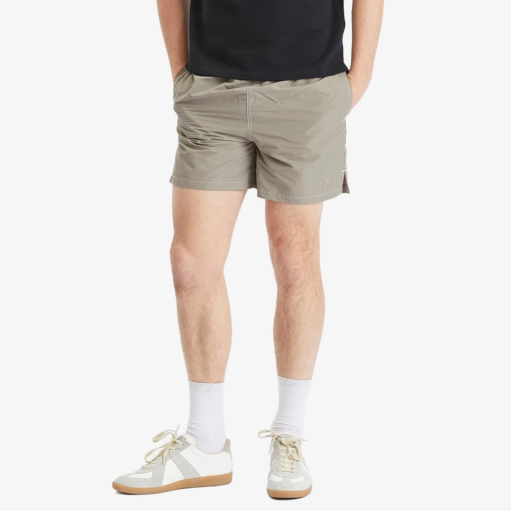 AMI Paris Men's Beach Short Ash